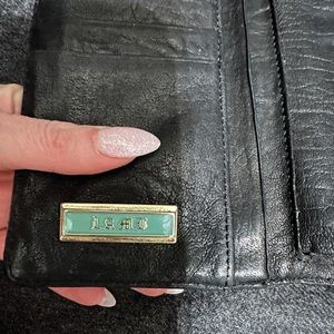 L.A.M.B. Lamb black leather wallet Gwen Stefani